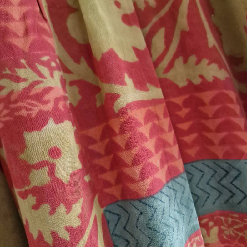 Iris vintage silke kjolen l/xl No. 8