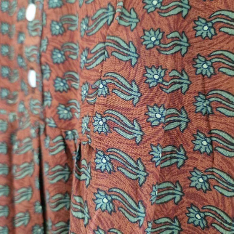 Iris vintage silke kjolen l/xl No. 11