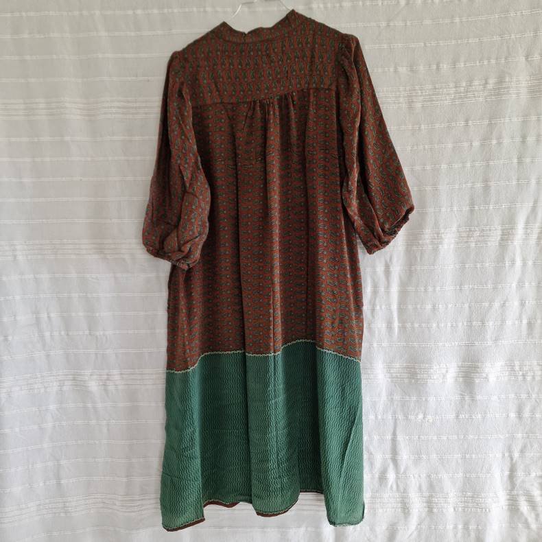 Iris vintage silke kjolen l/xl No. 11