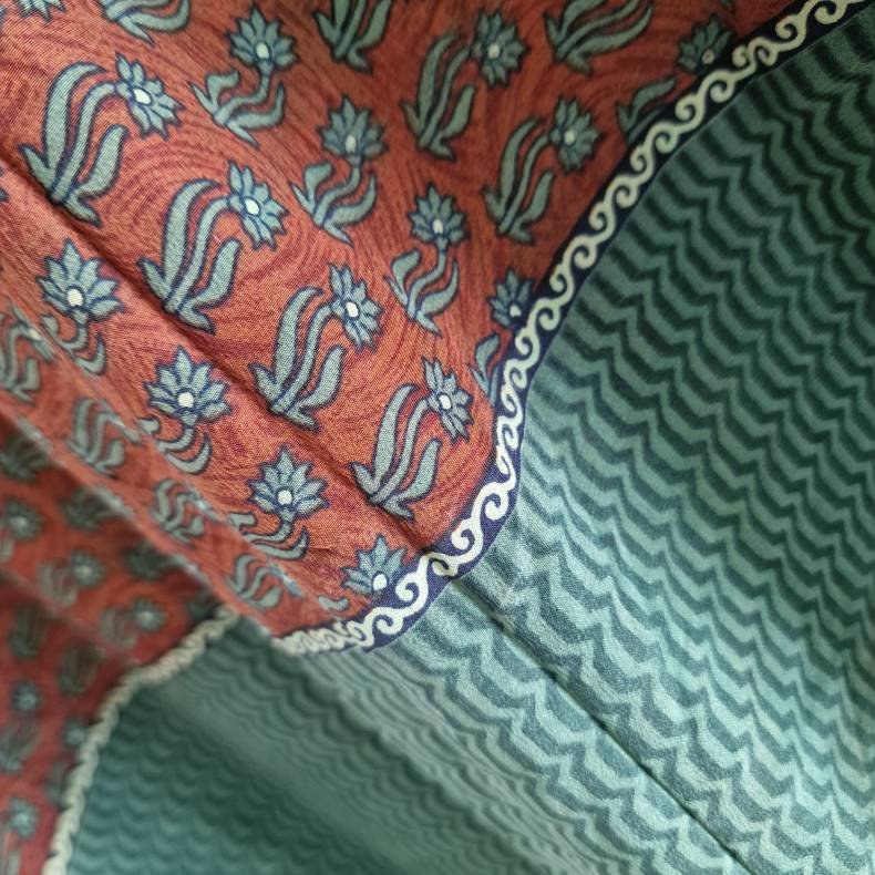 Iris vintage silke kjolen l/xl No. 11