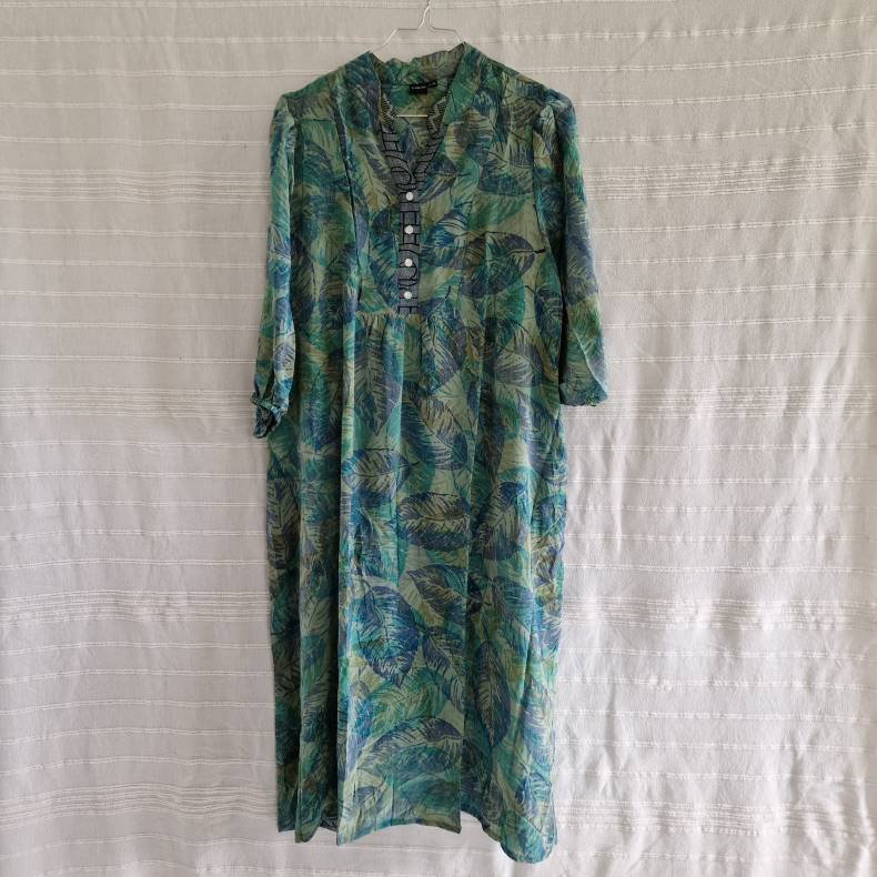 Iris vintage silke kjolen l/xl No. 15