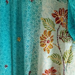 Iris vintage silke kjolen l/xl No. 17