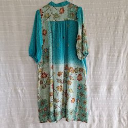 Iris vintage silke kjolen l/xl No. 17