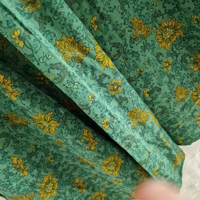 Iris vintage silke kjolen l/xl No.19