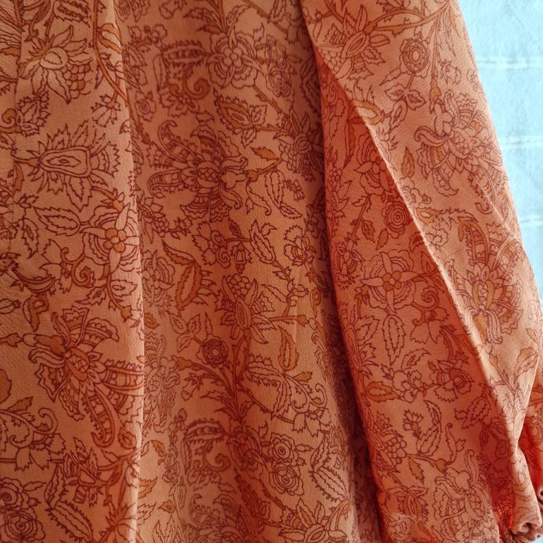 Iris vintage silke kjolen l/xl No. 25