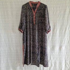 Iris vintage silke kjolen l/xl No. 26