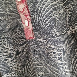 Iris vintage silke kjolen l/xl No. 26