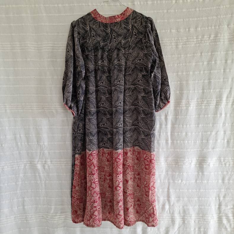 Iris vintage silke kjolen l/xl No. 26