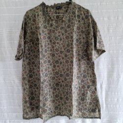 Lilje T-shirt Vintage silke saree s/m No.4