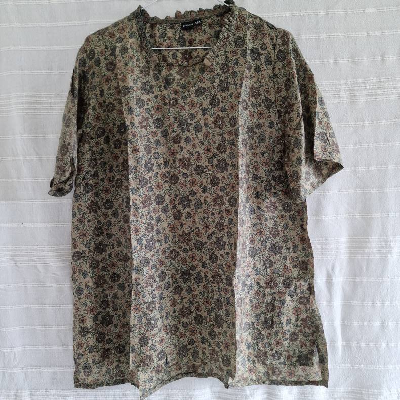Lilje T-shirt Vintage silke saree s/m No.4