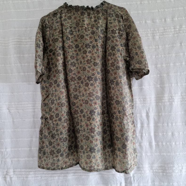 Lilje T-shirt Vintage silke saree s/m No.4