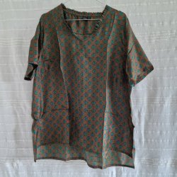 Lilje T-shirt Unika Vintage silke saree l/xl No.9
