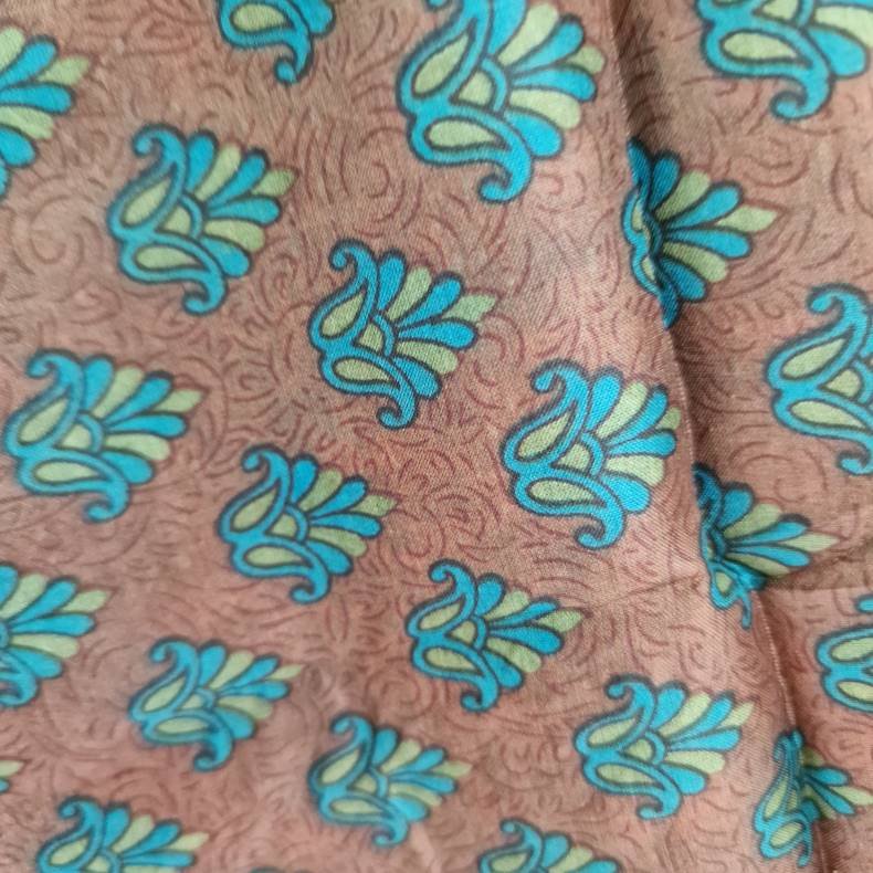 Lilje T-shirt Unika Vintage silke saree l/xl No.9