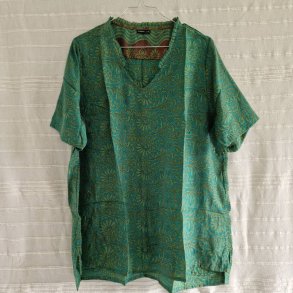 Lilje T-shirt Unika Vintage silke saree l/xl No.11