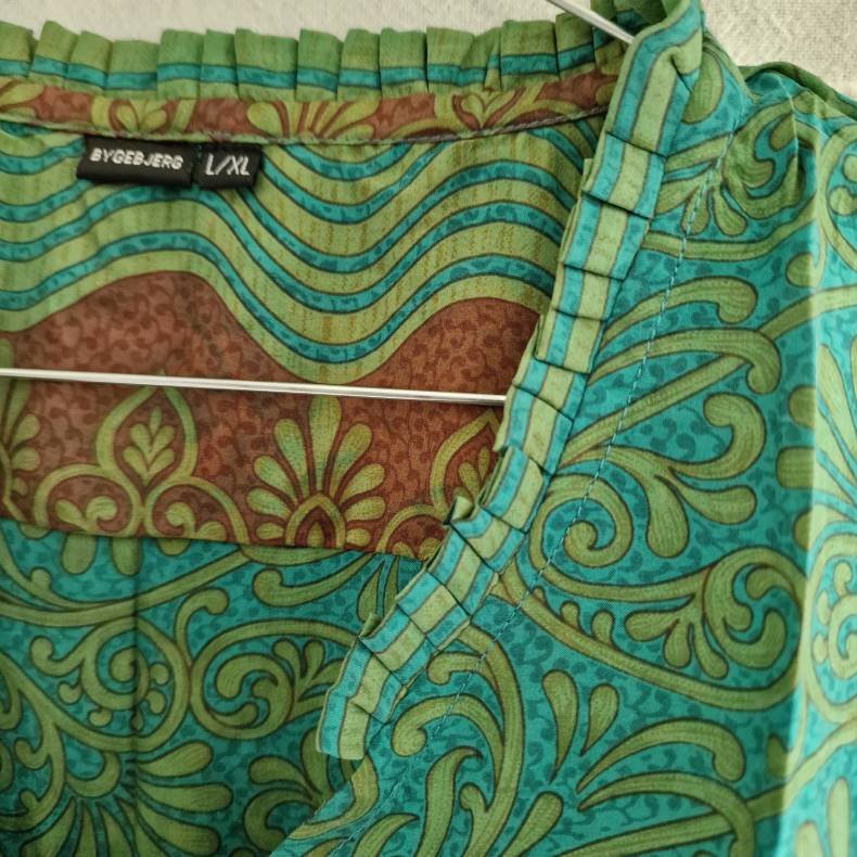 Lilje T-shirt Unika Vintage silke saree l/xl No.11