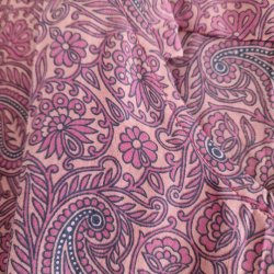 Lilje T-shirt Unika Vintage silke saree l/xl No.12