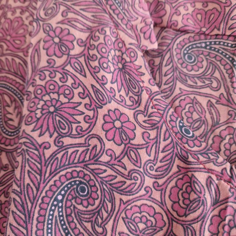 Lilje T-shirt Unika Vintage silke saree l/xl No.12