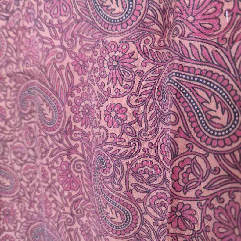 Lilje T-shirt Unika Vintage silke saree l/xl No.12