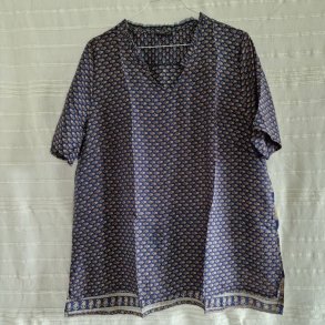 Lilje T-shirt Unika Vintage silke saree l/xl No.14 