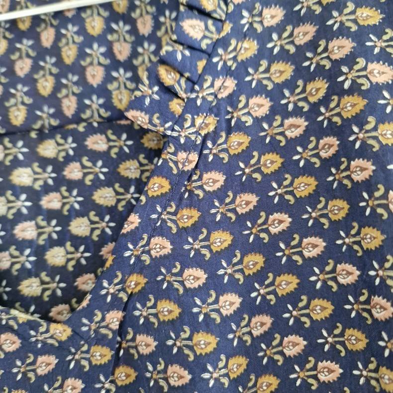 Lilje T-shirt Unika Vintage silke saree l/xl No.14 