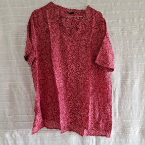 Lilje T-shirt Unika Vintage silke saree l/xl No.17