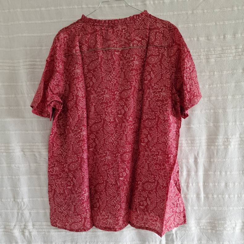 Lilje T-shirt Unika Vintage silke saree l/xl No.17