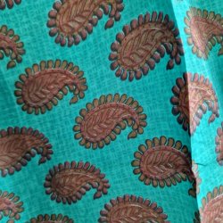 Lilje T-shirt Unika Vintage silke saree l/xl No.20