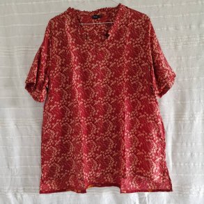 Lilje T-shirt Unika Vintage silke saree l/xl No.26