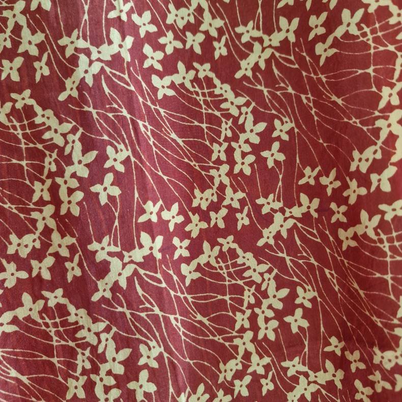 Lilje T-shirt Unika Vintage silke saree l/xl No.26