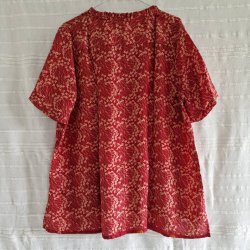 Lilje T-shirt Unika Vintage silke saree l/xl No.26