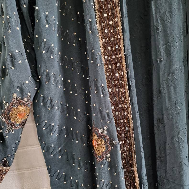 Silke kimono lang No.15