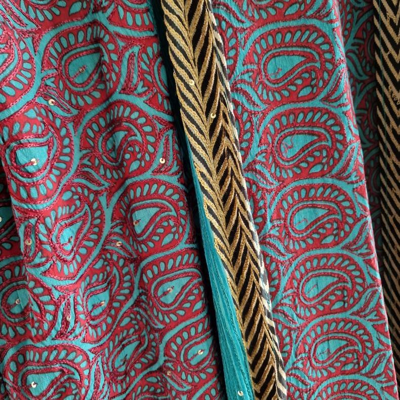 Silke kimono lang No.18