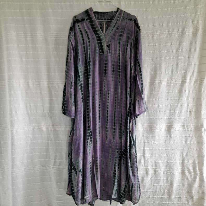 Lotus kaftan vintage silke kjole  No.2