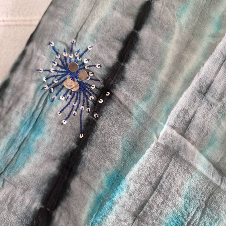 Lotus kaftan vintage silke kjole  No.3