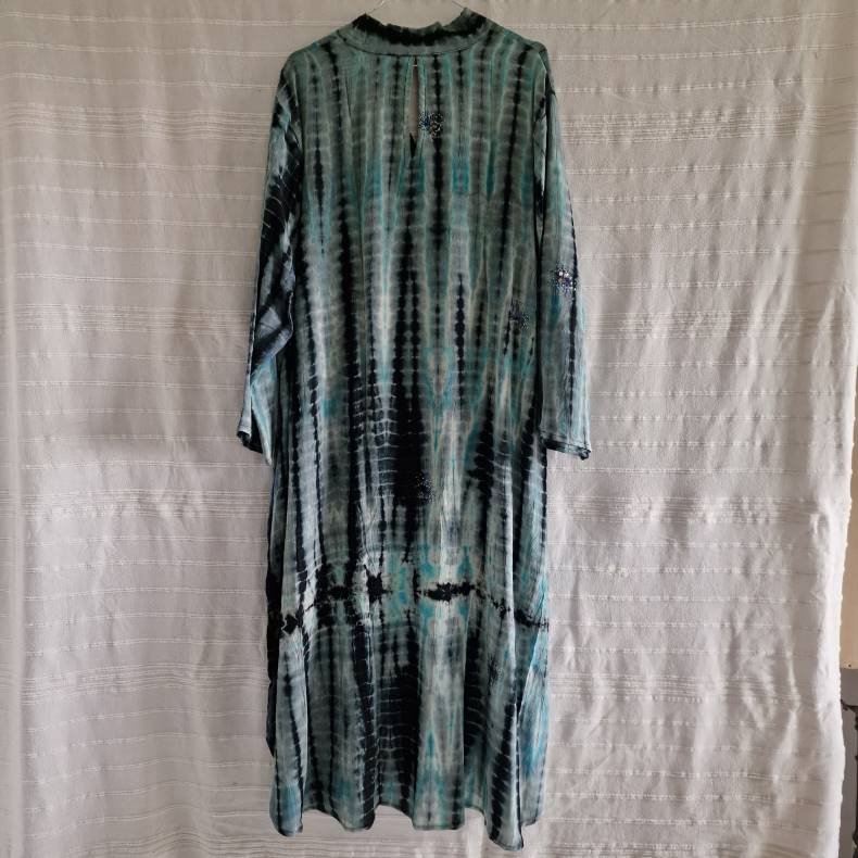 Lotus kaftan vintage silke kjole  No.3