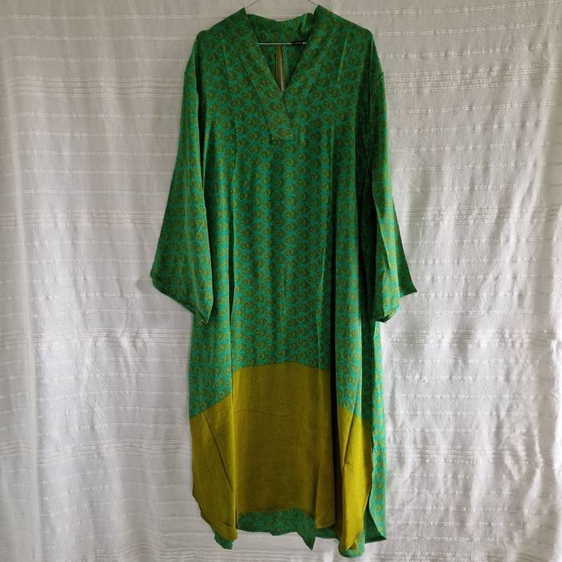 Lotus kaftan vintage silke kjole  No.4