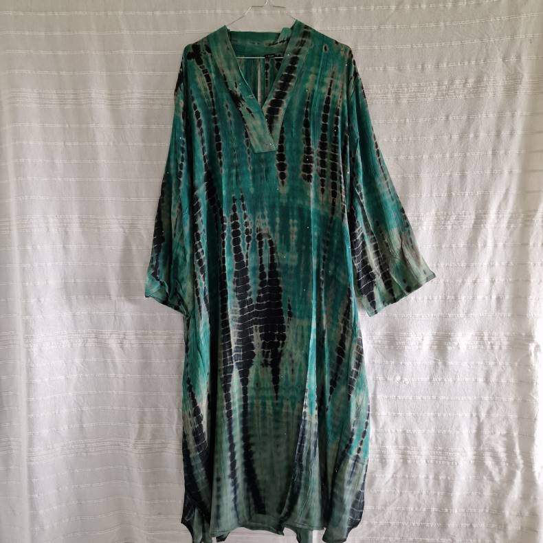 Lotus kaftan vintage silke kjole  No.6