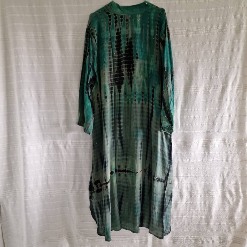 Lotus kaftan vintage silke kjole  No.6