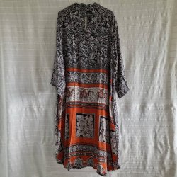 Lotus kaftan vintage silke kjole  No.7