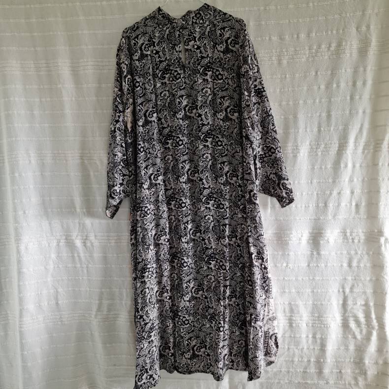 Lotus kaftan vintage silke kjole  No.7