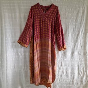 Lotus kaftan vintage silke kjole  No.8
