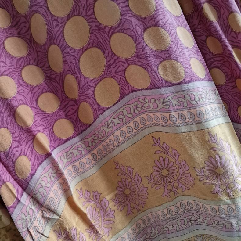 Lotus kaftan vintage silke kjole  No.8