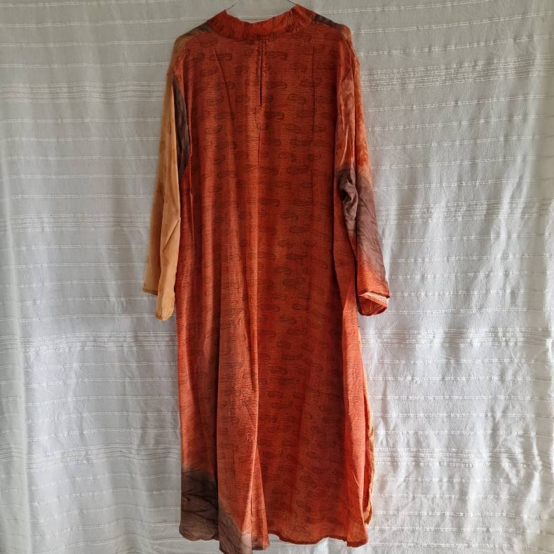 Lotus kaftan vintage silke kjole  No.11