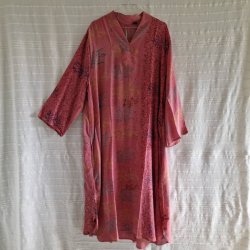 Lotus kaftan vintage silke kjole  No.12