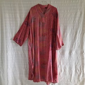 Lotus kaftan vintage silke kjole  No.12