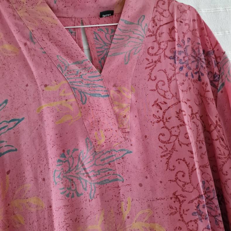 Lotus kaftan vintage silke kjole  No.12