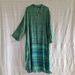 Lotus kaftan vintage silke kjole  No.23