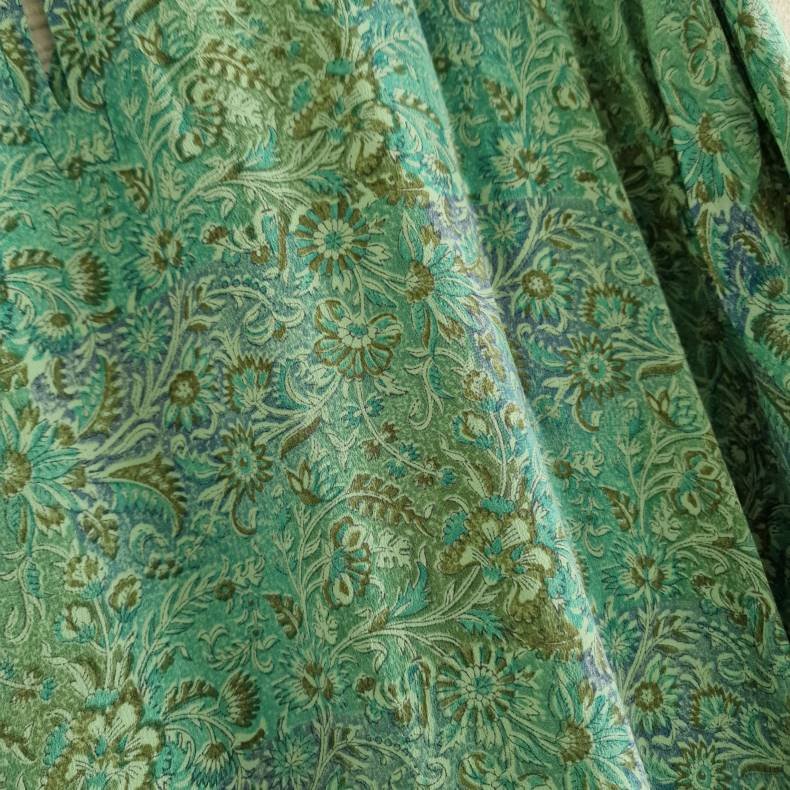 Lotus kaftan vintage silke kjole  No.23