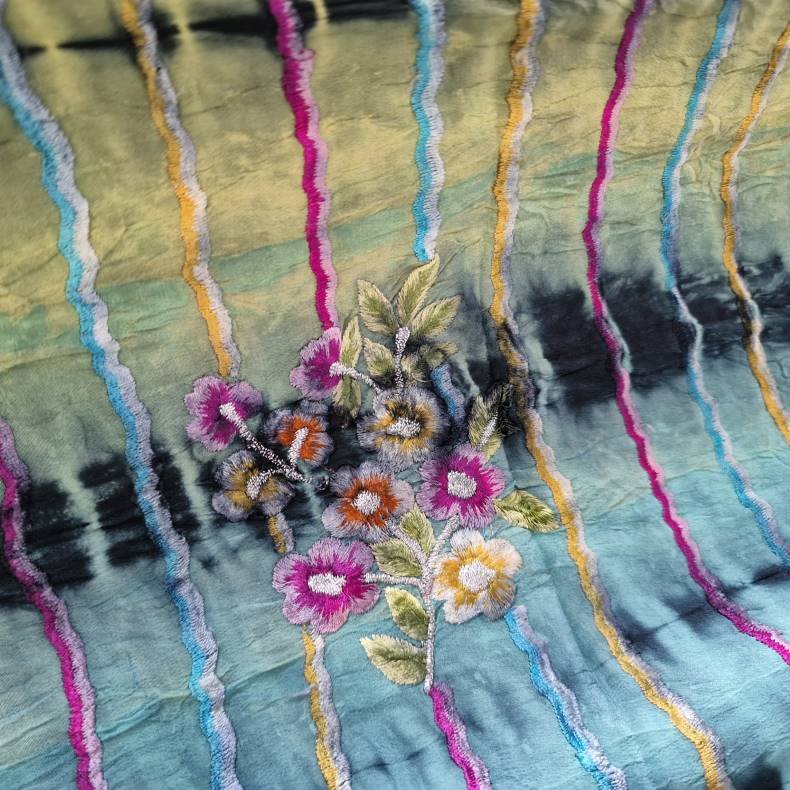 Lotus kaftan vintage silke kjole  No.15