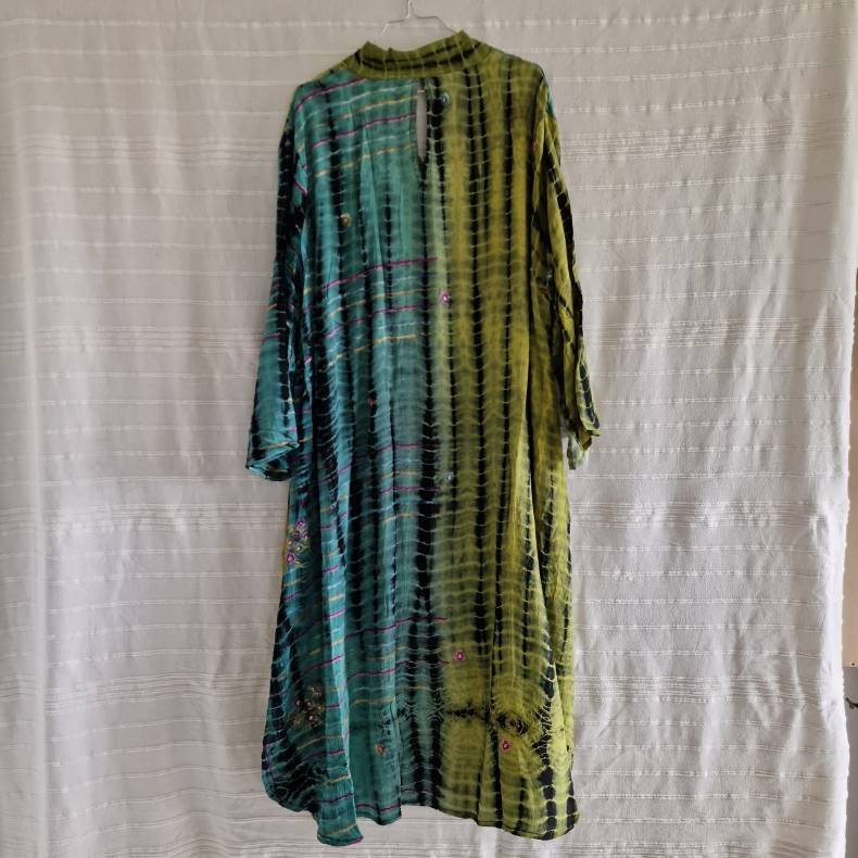Lotus kaftan vintage silke kjole  No.15